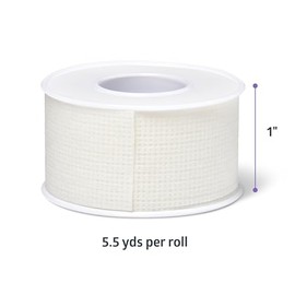 Medline Gentac EZ - Cinta de silicona de 1 pulgada x 5.5 yardas, cinta de cicatriz fácil de rasgar, suave con la piel sensible, mantiene los apósitos 