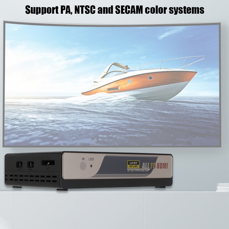 HDMI 4K Scaler Converter Box Support PA / NTSC /