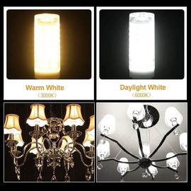 Bonping 2 Pack E11 LED Bulb Not-Dimmable Mini Candelabra Bulbs/for Ceiling Fan, Chandelier Lighting, Pendants, Table Lamps,S3108 Replacement Q75CL/MC -JD T4 E11 Mini Candelabra Base (Warm White)