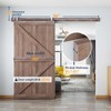 EaseLife 8 FT Top Mount Stainless Steel Sliding Barn Door