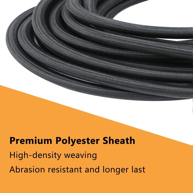 LUYADIN 3/16" x 32' Marine Grade Bungee Cord Elastic Shock