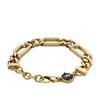 Diesel Men's Gold-Tone Stainless Steel Chain Bracelet (Model: DX1471710)