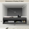 HIDODO Floating TV Shelf Wall Mounted TV Stand, Floating Entertainment