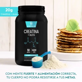 Creatina + Glutamina Suplemento Polvo Muscle Life 1kg 50serv