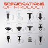 A-Premium 120PCS Bumper Fender Trim Clips Retainer Fastener Kits Compatible