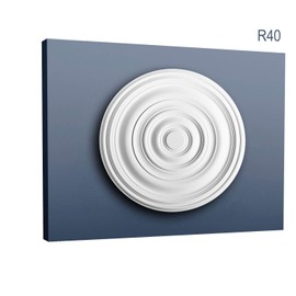 ORAC R40 Ceiling Rose Rosette Medallion Centre decor quality polyurethane classic style white | 74 cm = 29 inch diameter