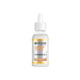 Garnier Express Aclara Sérum Facial con Vitamina C + Niacinamida Anti Manchas, Hidrata, Ilumina, Unifica el Tono y Reduce las Manchas Oscuras, Dejando la Piel Visiblemente Más Clara y Radiante, 30ml