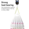 Ninestars Extra Strong White Trash Bags with Drawstring, Multiple Sizes