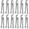 Small Serving Tongs,Ice Tongs,Sugar Tongs,Kitchen Tiny Tongs for Appetizers,12 PCS(6