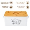 SOTECH Bread Box with Cutting Board and Handle Bread Holder