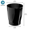 iDesign Small Round Plastic Trash Ideal for Bathroom or Office-Set