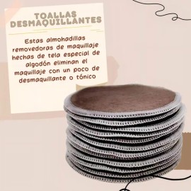 Set Esponja Limpieza Facial Toalla Desmaquillante Ecologica                                                                                           