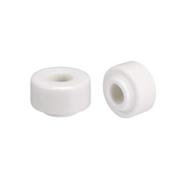 sourcing map 10pcs Ceramic Insulator Bead 6mm X 20mm Round Shaped Insulation Bead for Heat Shrink Tubing Heating Wire