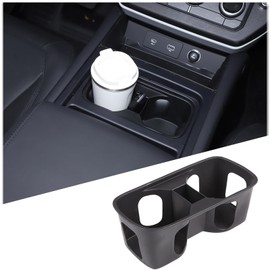 HIRUFAIT TPE Cup Holder Coasters Compatible with Land Rover Defender 2022 2023 2024 Accessories, Center Console Cup Holder Insert Coaster (2022-2024)