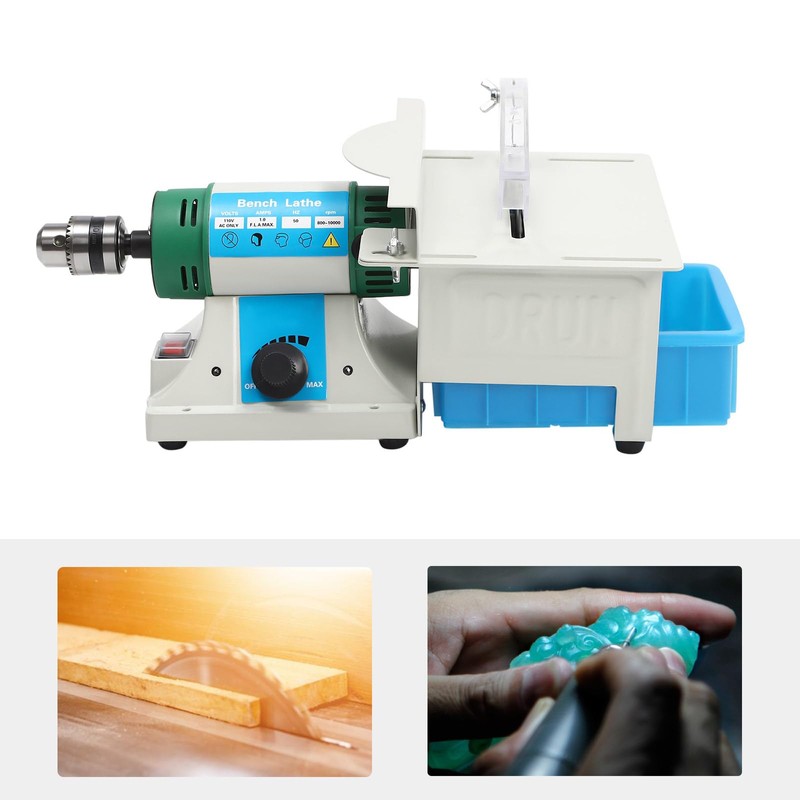 Mini Table Saw, 750W Multifunction Mini Lapidary Saw Gem Jewelry