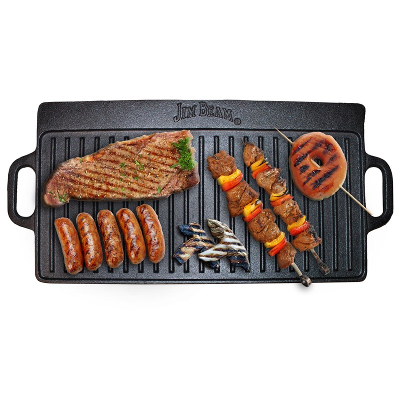 Rectangular double sided Cast Iron Griddle