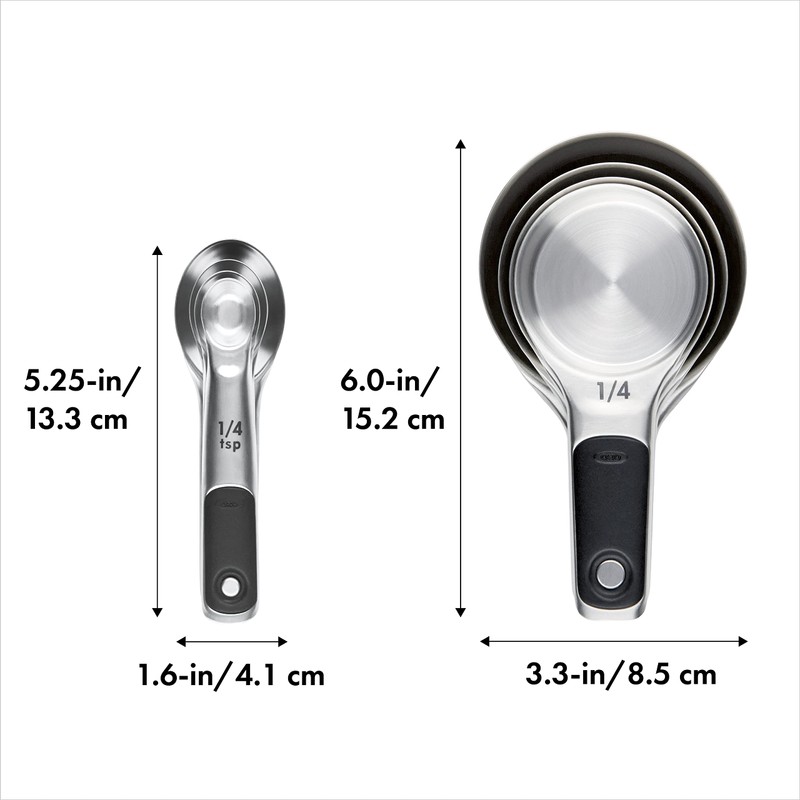 OXO Good Grips Stainless Steel Measuring Cups and Spoons Set,