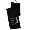 Dad Golf Towel Embroidered Golf Towel Gift Daddy’s Lucky Golf