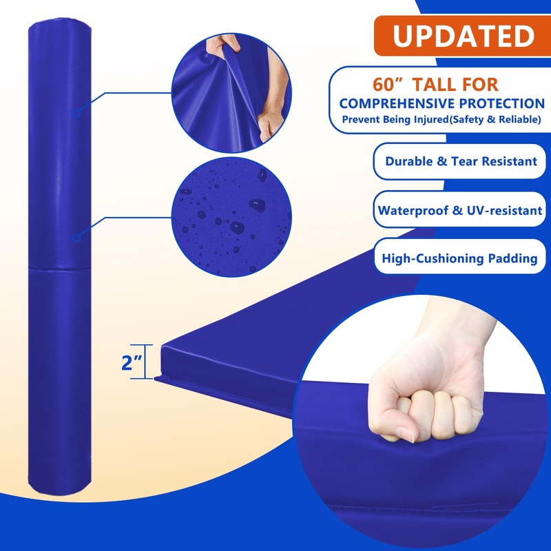 VANCL Heavy Duty Basketball Post Padding – 5FT Protective Wrap