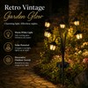 Solar Hanging Lanterns for Outdoor Decor – 4-Pack Warm White