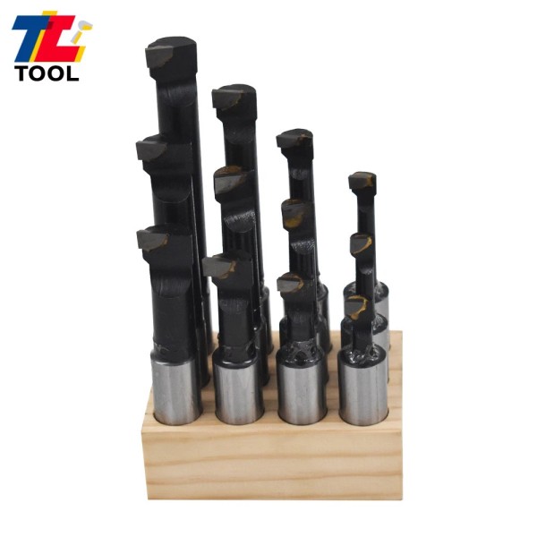 Tool library 3/4" Boring Bar Set C6 12-Pcs Carbide Tipped Bars