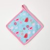 Homescapes 100% Pure Cotton Apron Washable Kitchen Apron with Pouch