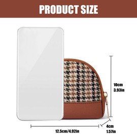 Purse with Mini Coin Pocket for Women, Leather Zipper Coin Purse, Portable Coin Purse, Mini Coin Pocket, Coin Holder, Brown