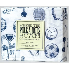 Kids Sports Bedding Set Full Size, Super Soft Baseball, Football, Soccer Themed Bedsheets for Teens and Children, Wrinkle Resistant Premium Flat and Fitted Sheets for Boys and Girls Sports Room Décor