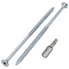 SKIR'CO Pack of 60 Galvanised Steel Wood Screws 5.0 x
