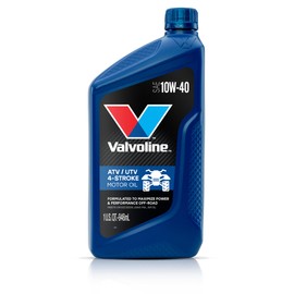 Valvoline 4-Stroke ATV/UTV SAE 10W-40 Motor Oil 1 QT, Case of 6