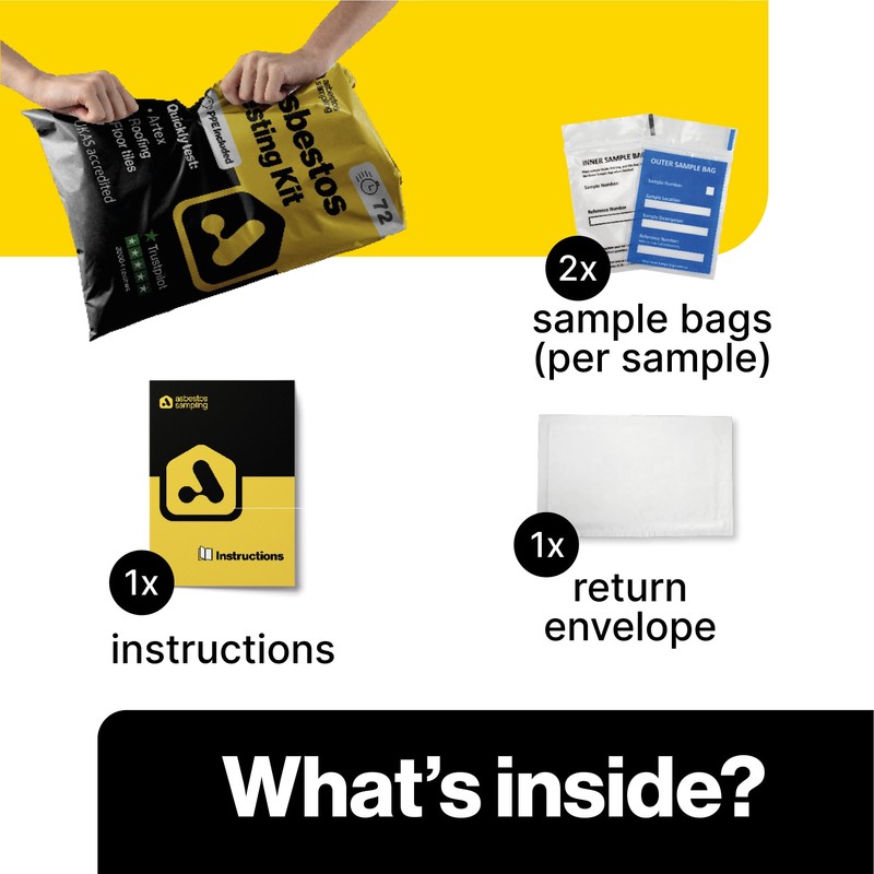 Asbestos Test Kit - Sample Only Testing - 72hr (3