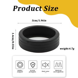 MIRKUZI Koffer-Abdeckungen 8 Stück Gepäck-Radschützer, Silikon-Radkappen, Gepäck-Radschützer, Silikon-Radkappen, Gepäck-Radschützer (schwarz)