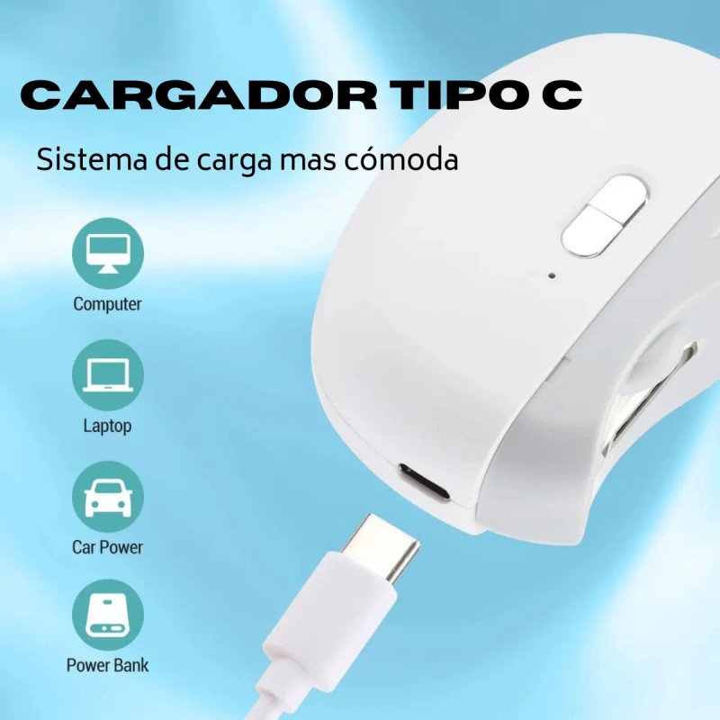 Lima Eléctrica Portátil Uñas Adulto Bebe Cortaúñas Manicura