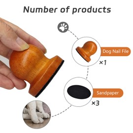 Zaruatu 1 Pcs Dog Nail File with Replaceable Sandpaper Dog Nail Scratch Board Dog Nail Grinder Dog Nail Trimmers