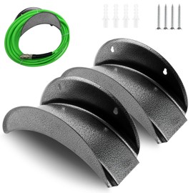 LDXDRU Pack of 2 Hose Holder Wall, Hose Holder for Garden Hoses, Garden Hose Holder Wall, Hose Hanger, Car Hose Cord Hanger, Metal Garden Hose Shelf Hose Holder