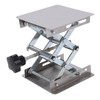 Small Stainless Steel Lifting Platform Manual Miniature Lift Stand Table
