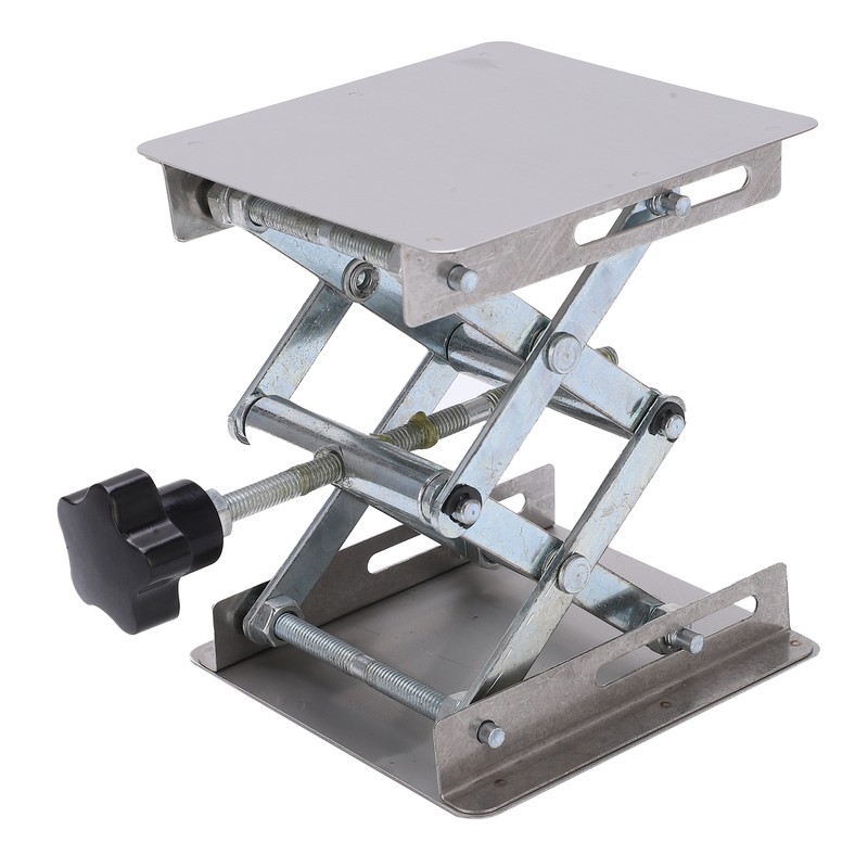 Small Stainless Steel Lifting Platform Manual Miniature Lift Stand Table