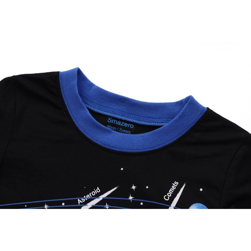 Boys Pyjamas Sets Solar System Space Pyjamas Cotton Long Sleeve