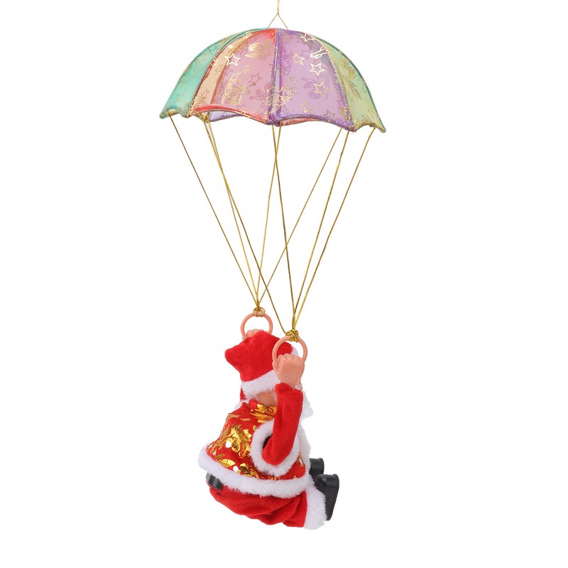 Parachute Christmas Ornaments Lovely Shape Safe Eco Friendly Fleece PC