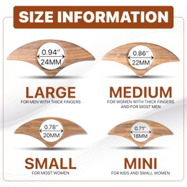 Walnut Adorable Book Page Holder, Smooth Finish Wood Book Holder for Reading, Ideal Book Reader Gifts, Book Worm Gifts for Women, Thumb Book Page Holder - for Book Lovers & Literary Gifts (Large)