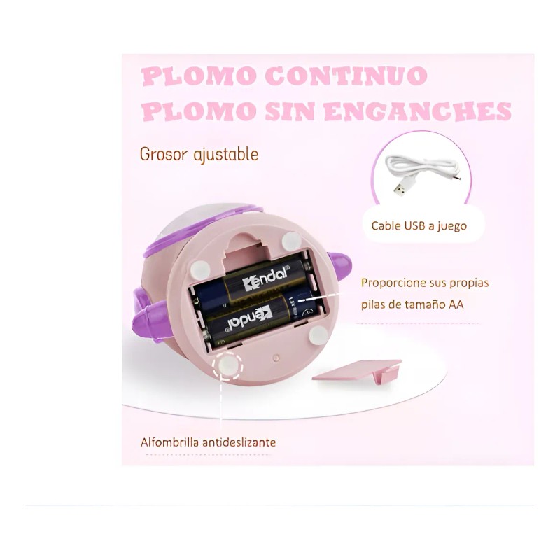 Sacapuntas Electrico Para Lápiz Usb Pilas Aa Astronautas