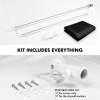 UD_G128 Combo Pack: 5 Ft Tangle Free Aluminum Spinning Flagpole