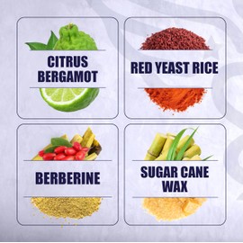 CL Switch – Heart Wellness Supplement – Supports Healthy Cholesterol Levels & Blood Pressure Already in Normal Range* – with Citrus Bergamot, Berberine, Red Yeast Rice & More – 60 Capsules