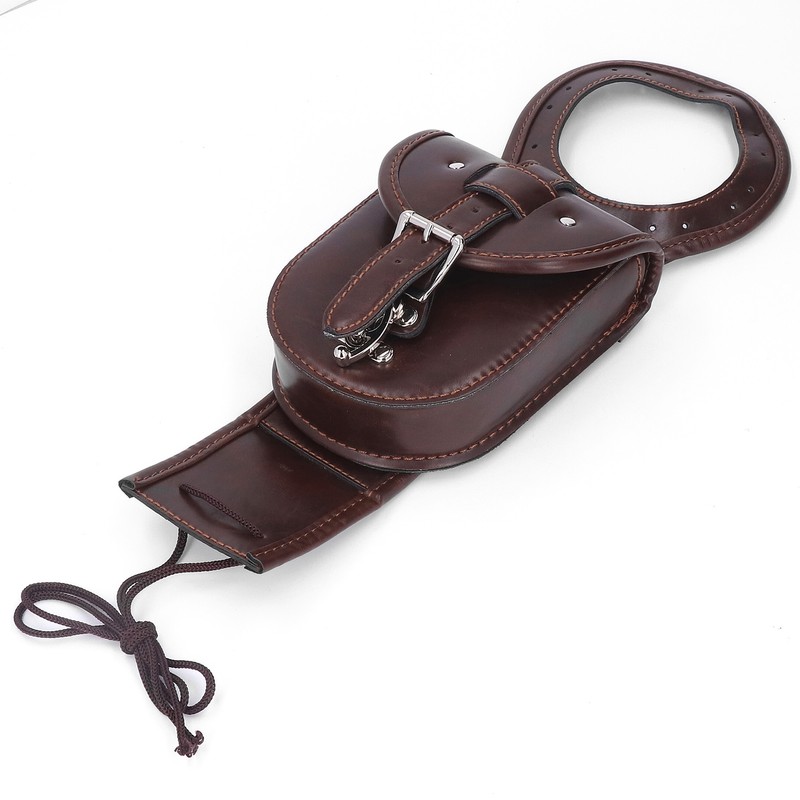Motorcycle Tank Bag Artificial Leather Waterproof Brown Replacement for Benelli