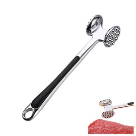 8.6-Inch Double-Sided Stainless Steel Manual Tender Meat Hammer