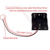 LampVPath (Pack of 3 3 AA Battery Holder with Leads,