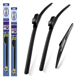 Fits Peugeot 5008 2017-onwards Set of 3 Windscreen Wiper Blades alca Germany Super Flat Front Rear 28"17"9" ASF2817ST9L
