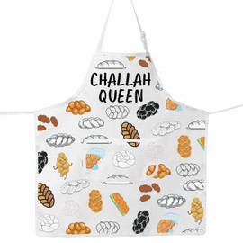 MYSOMY Challah Apron Jewish Gifts Shabbat Shalom Apron Israel Gifts Challah Queen Gift Challah Bread Apron (CHALLAH QUEEN UK)