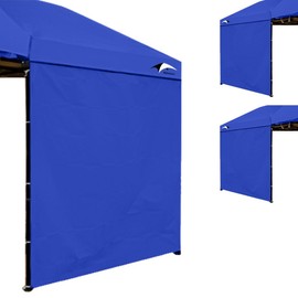 MQoutdoor Canopy Sun Sides 10x10 Wall 10x20 Sunwalls Wind Sidewalls for Pop up Tent, Royal Blue, 10x10 3pc
