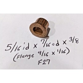 Oilite Flange Bushing Bronze 5/16 id x 7/16 od x 3/8 Brass Bush Spacer Bearing